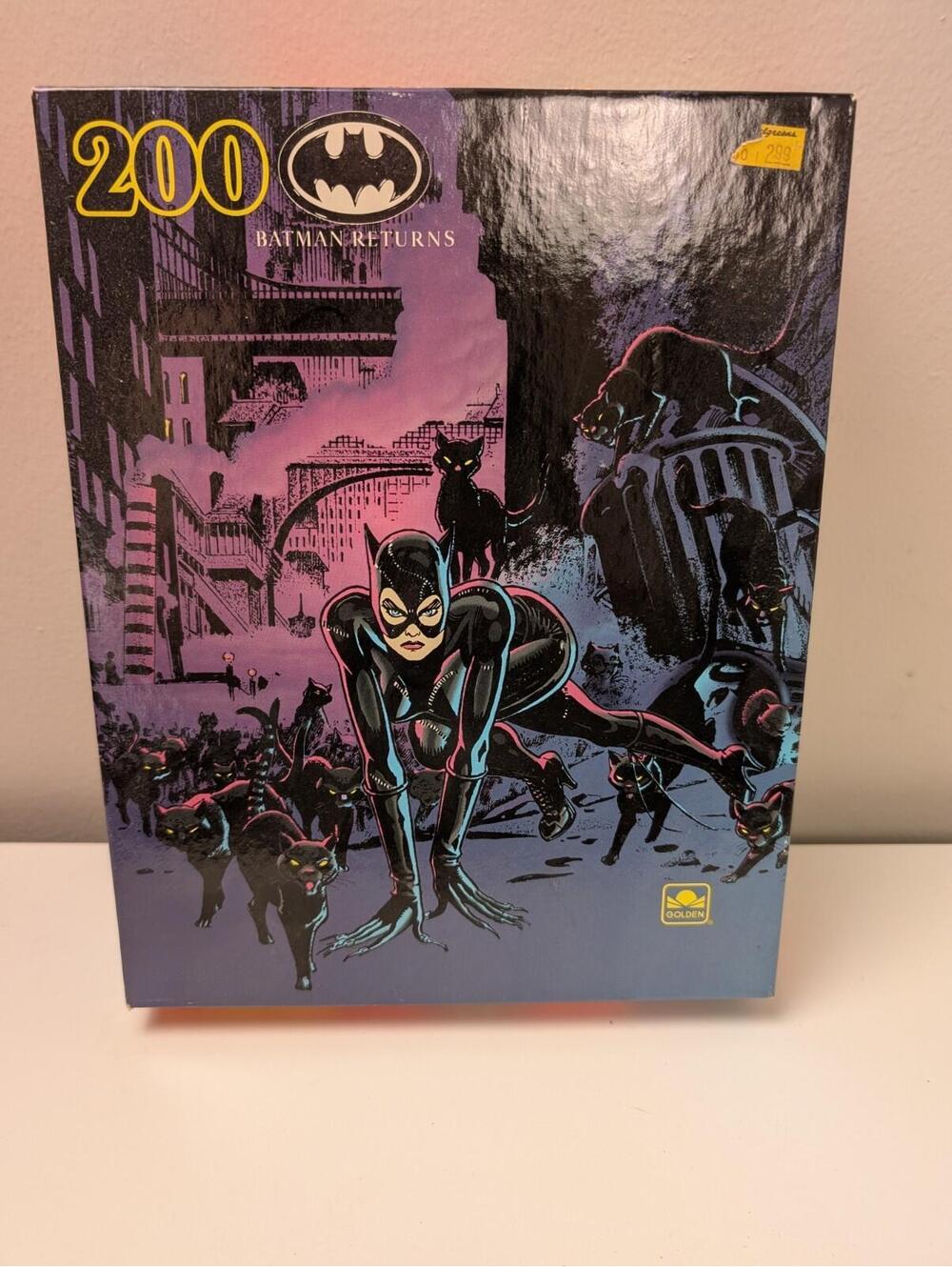 Vintage Catwoman Jigsaw Puzzle 1992 Batman Returns DC Comics 200 Pieces